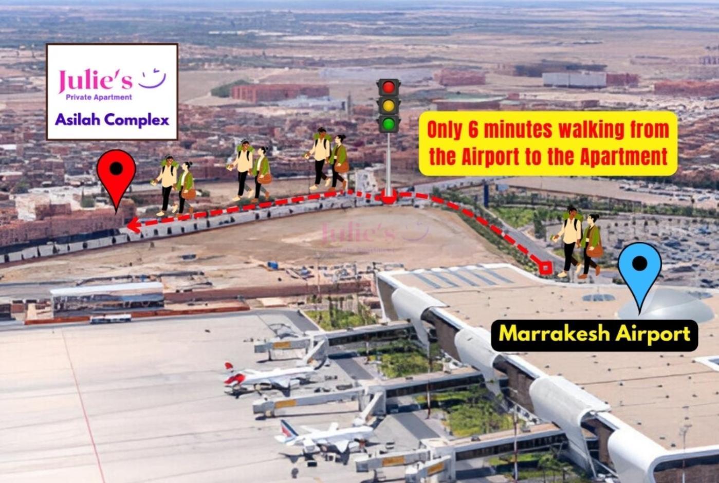 Julie Airport Marrakech Apartments مراكش المظهر الخارجي الصورة